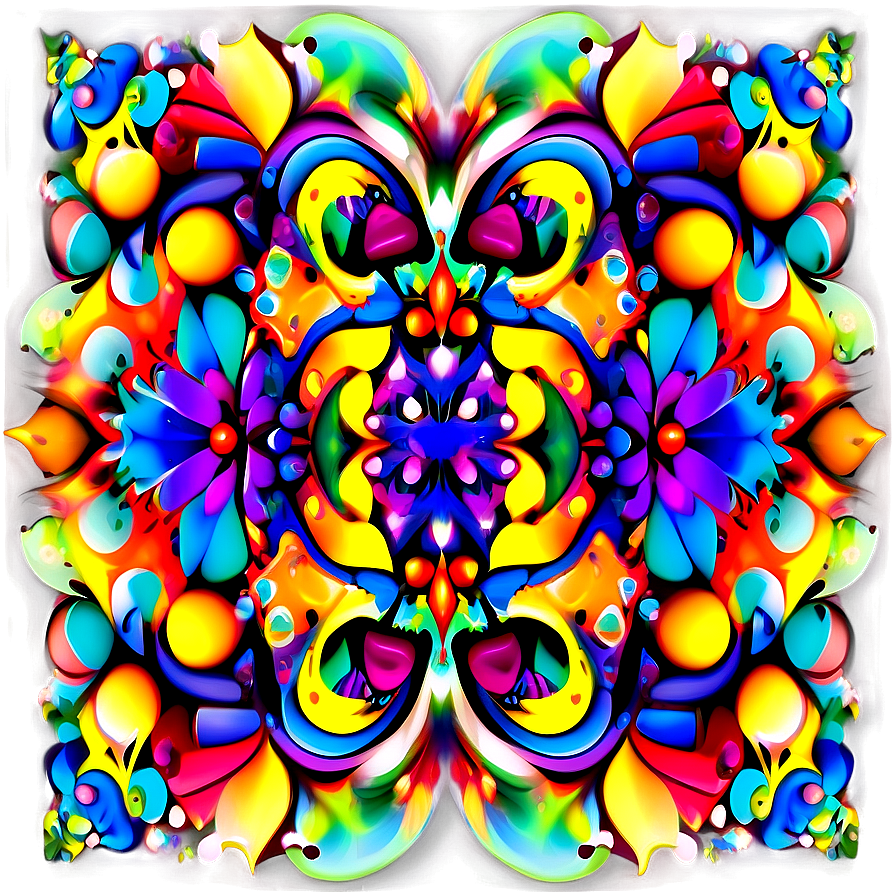 Psychedelic Mandala Background Png Tjt48