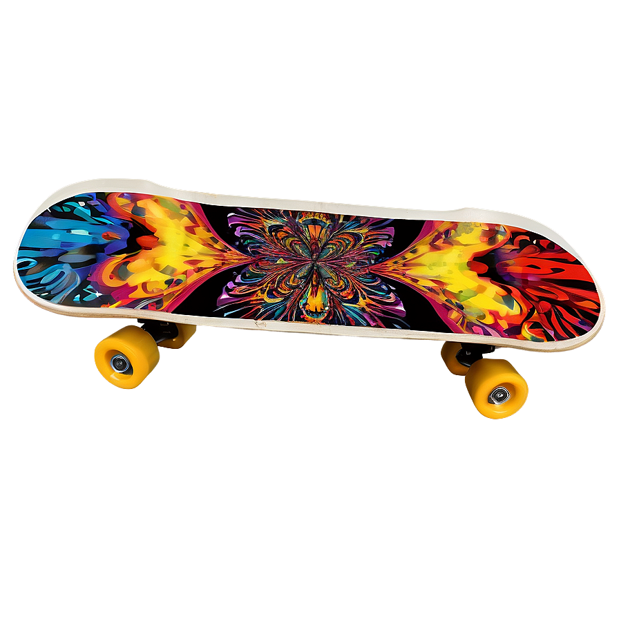 Psychedelic Skateboard Deck Artwork Png 06282024