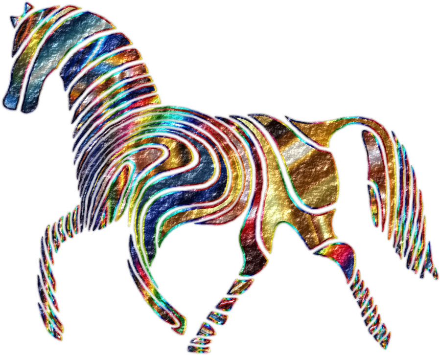 Psychedelic Zebra Artwork