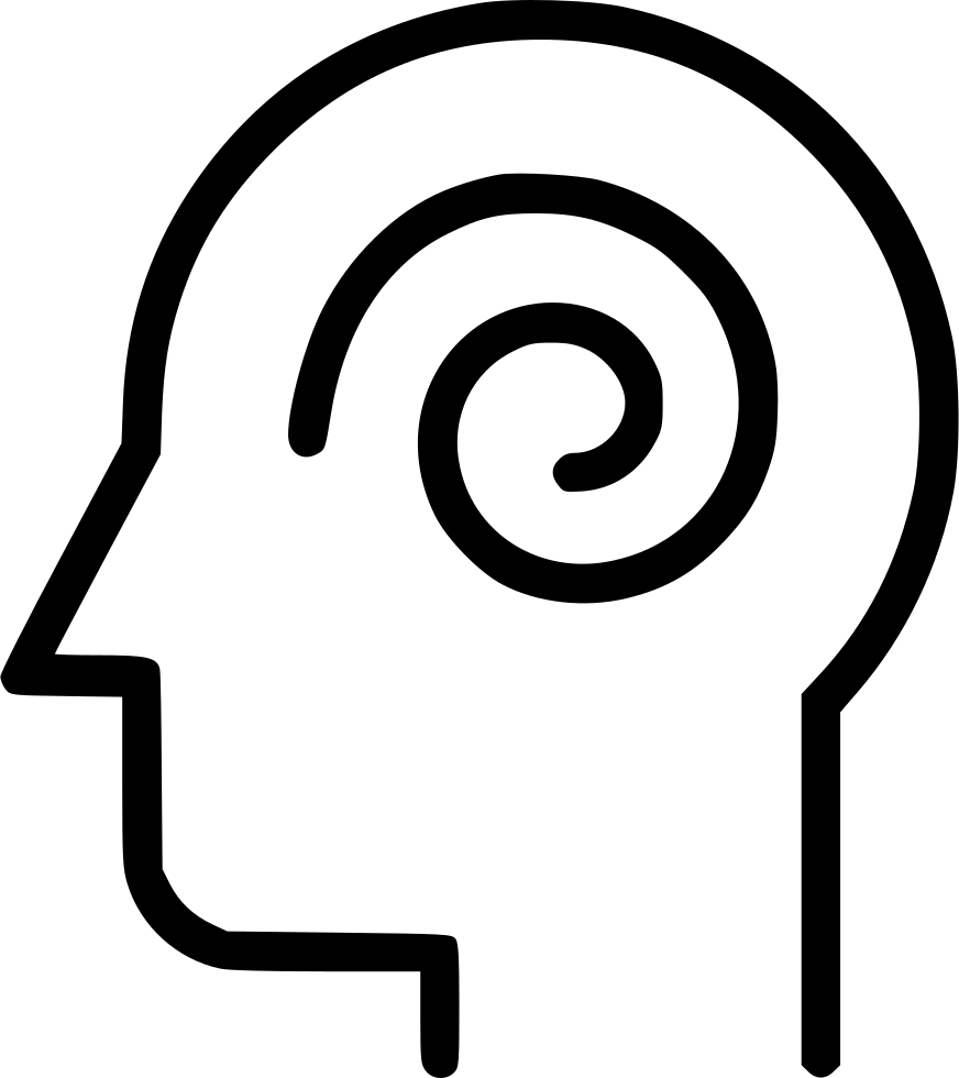 Psychology Conceptual Spiral Mind Icon