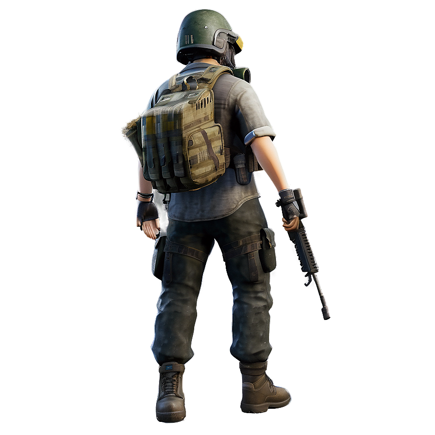 Pubg Character In Ghillie Suit Png 06262024