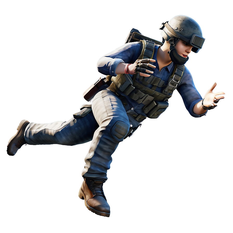 Pubg Character Parachuting Png Sgh91