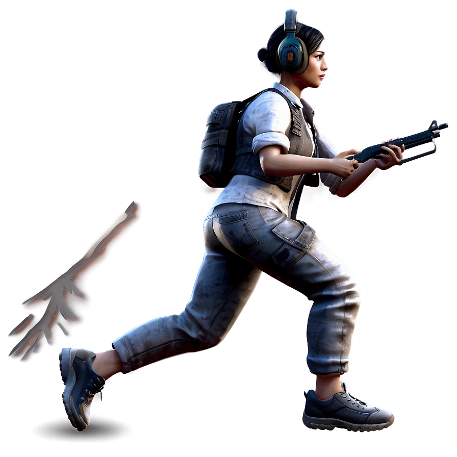 Pubg Character Running Png Lld40