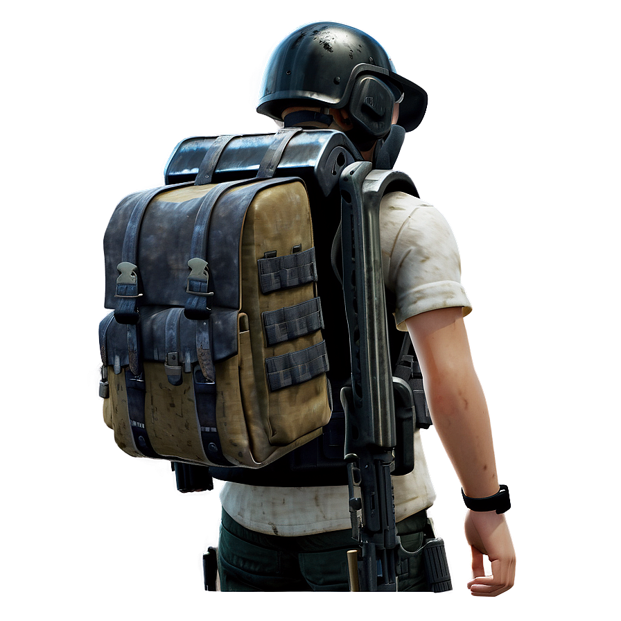 Pubg Character With Backpack Png 06262024