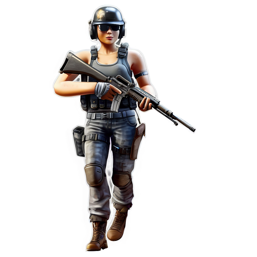 Pubg Character With Chicken Dinner Png 77