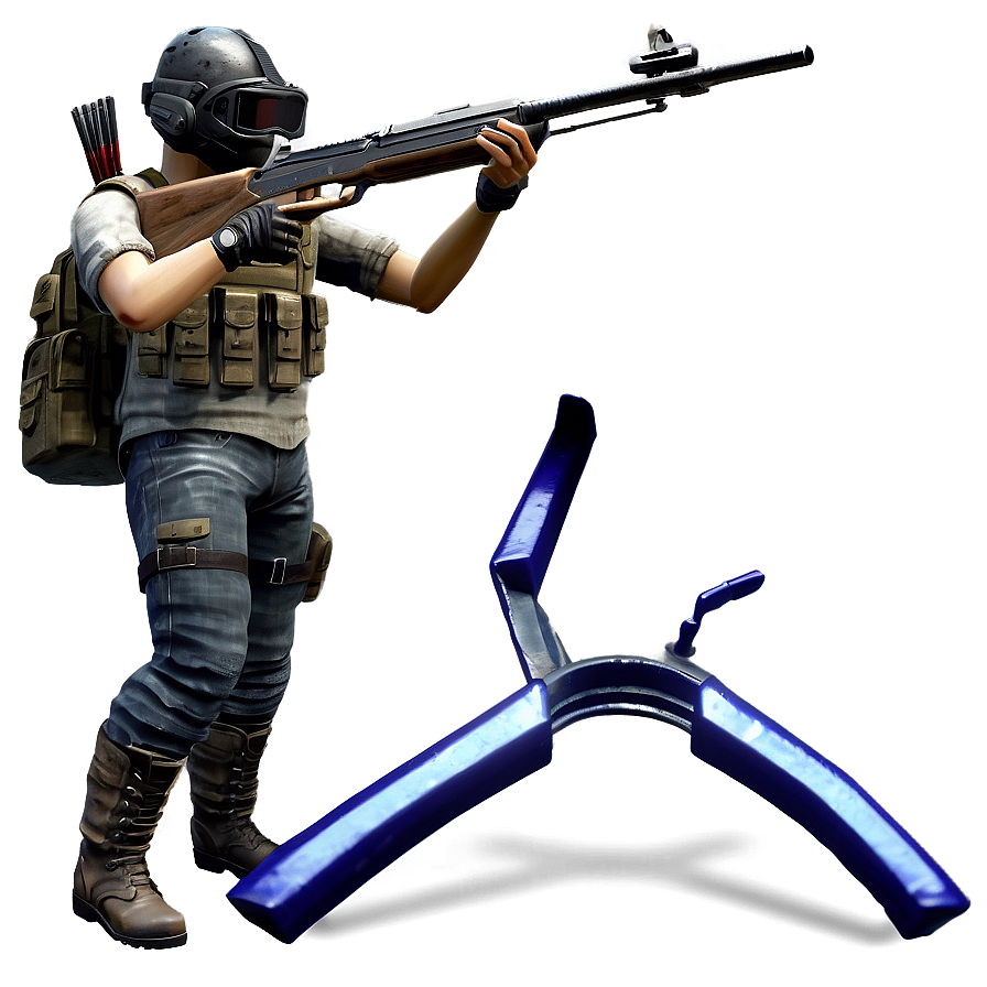 Pubg Character With Crossbow Png Dtf