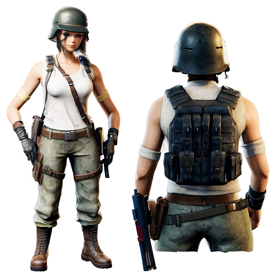 Pubg Character With Kar98k Png 98