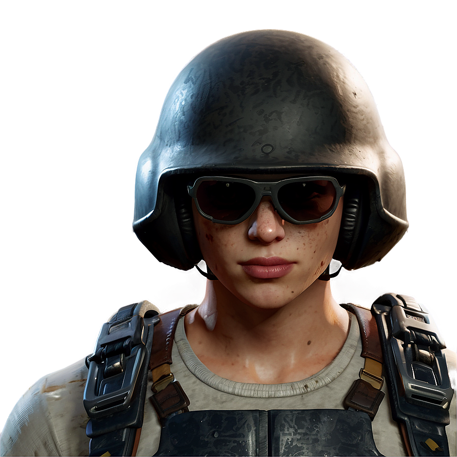 Pubg Character With Level 3 Helmet Png Kjh