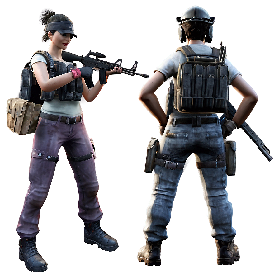 Pubg Character With Pan Png Vsm15