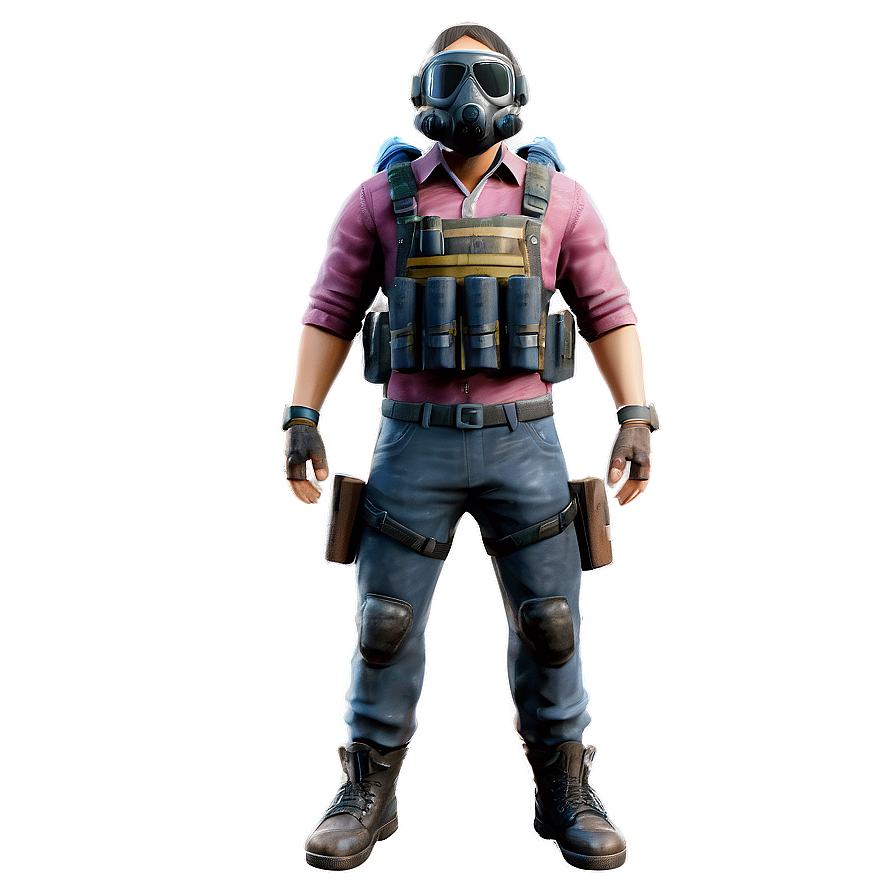 Pubg Character With Smoke Grenade Png Ycy