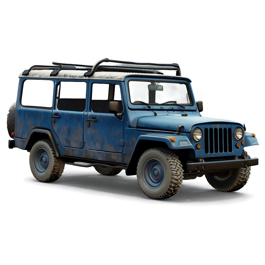 Pubg Character With Uaz Jeep Png Mkq97