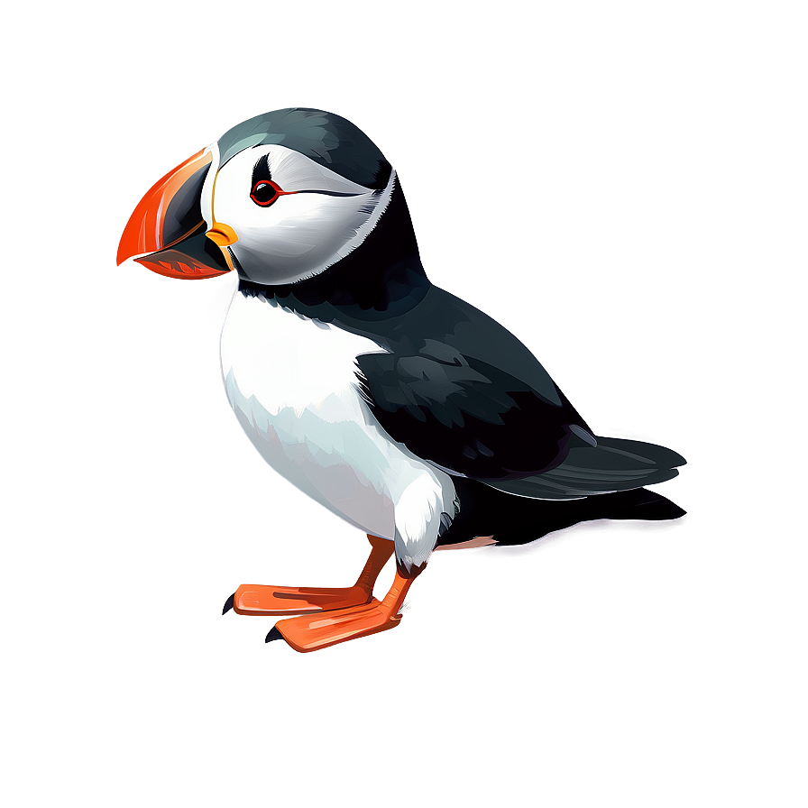 Puffin Digital Art Png Old