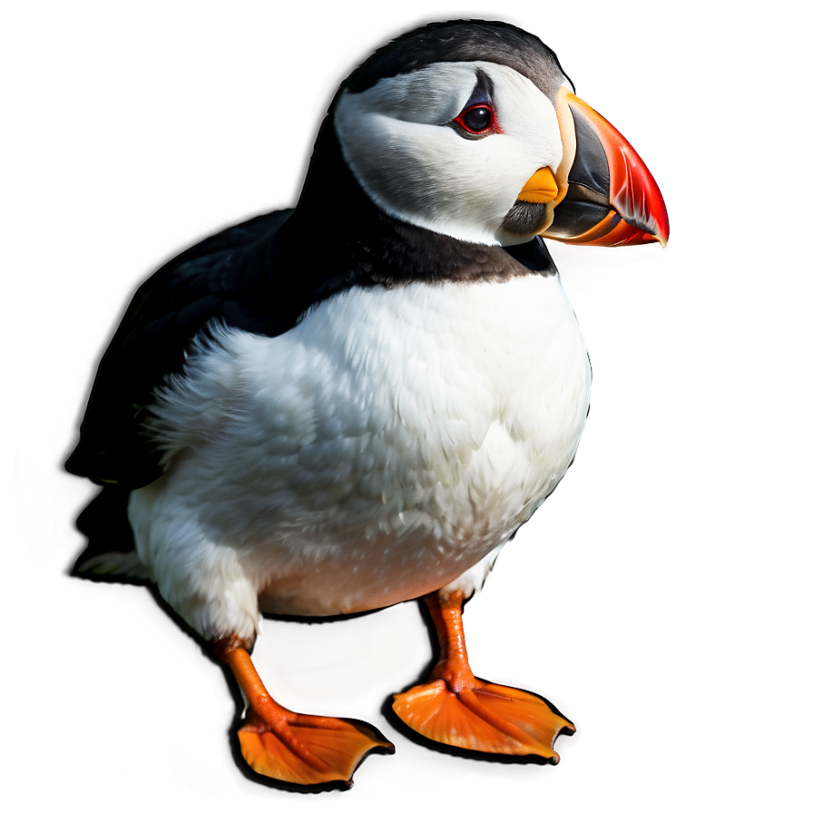 Puffin In Sunset Png Abn81