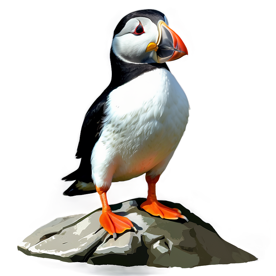 Puffin On Rock Png 6