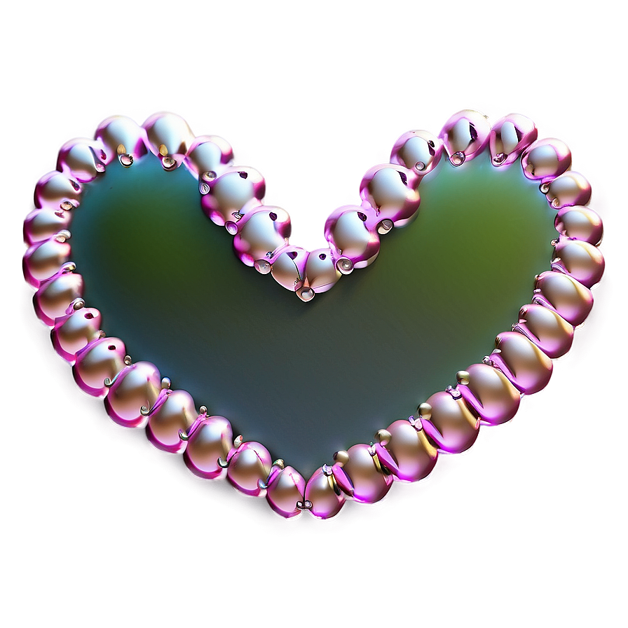 Puffy Heart Border Png 43