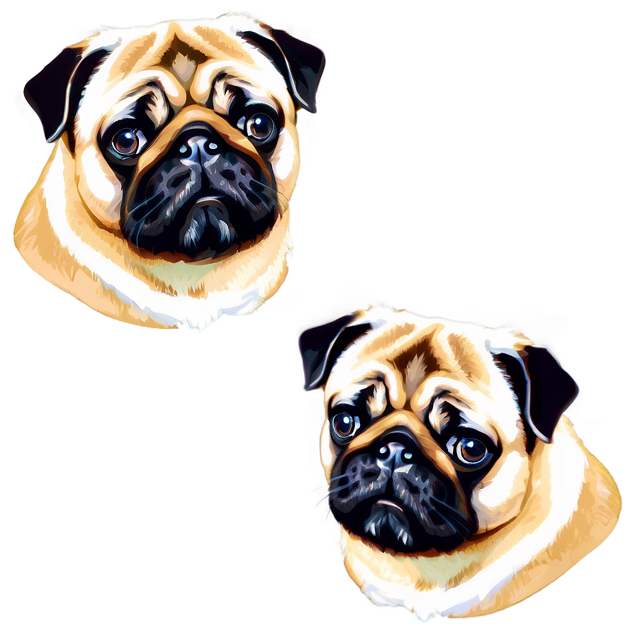 Pug Dog Head Png 06212024