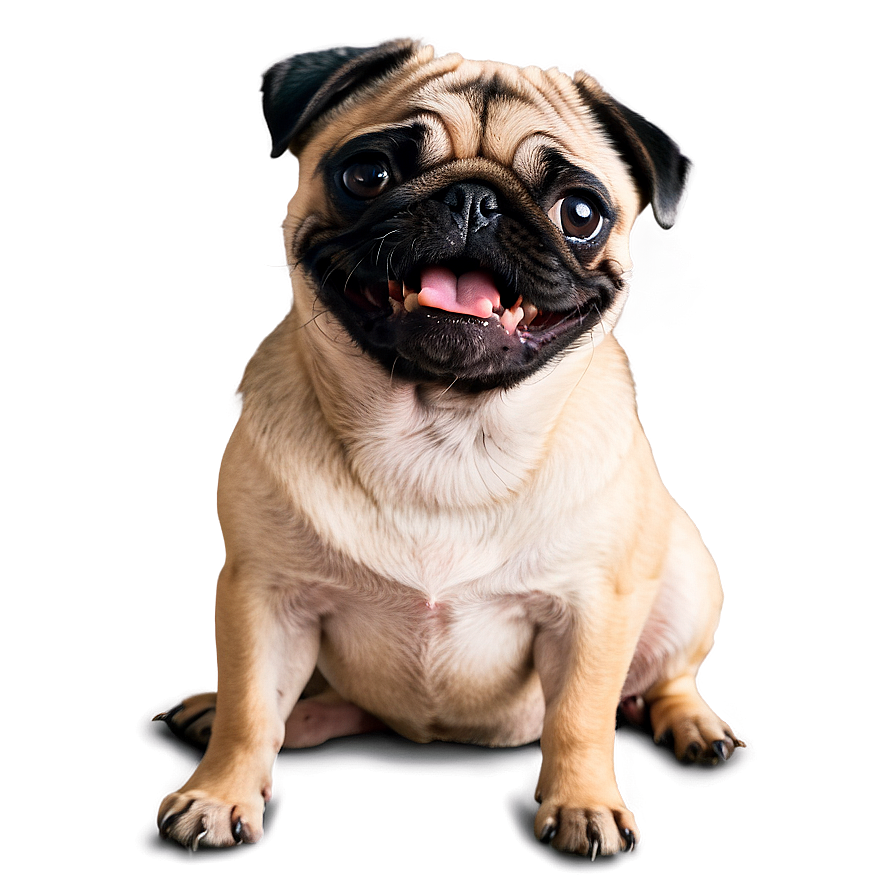 Pug Dog Smile Png 05232024