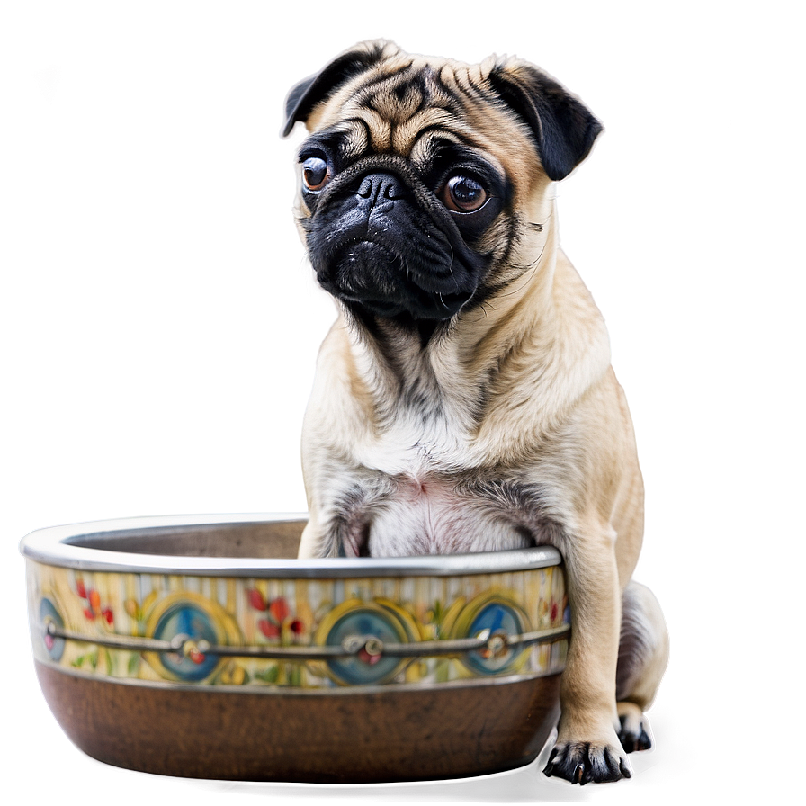 Pug In Bath Png 05232024