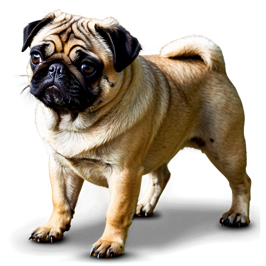 Pug In Garden Png 05232024