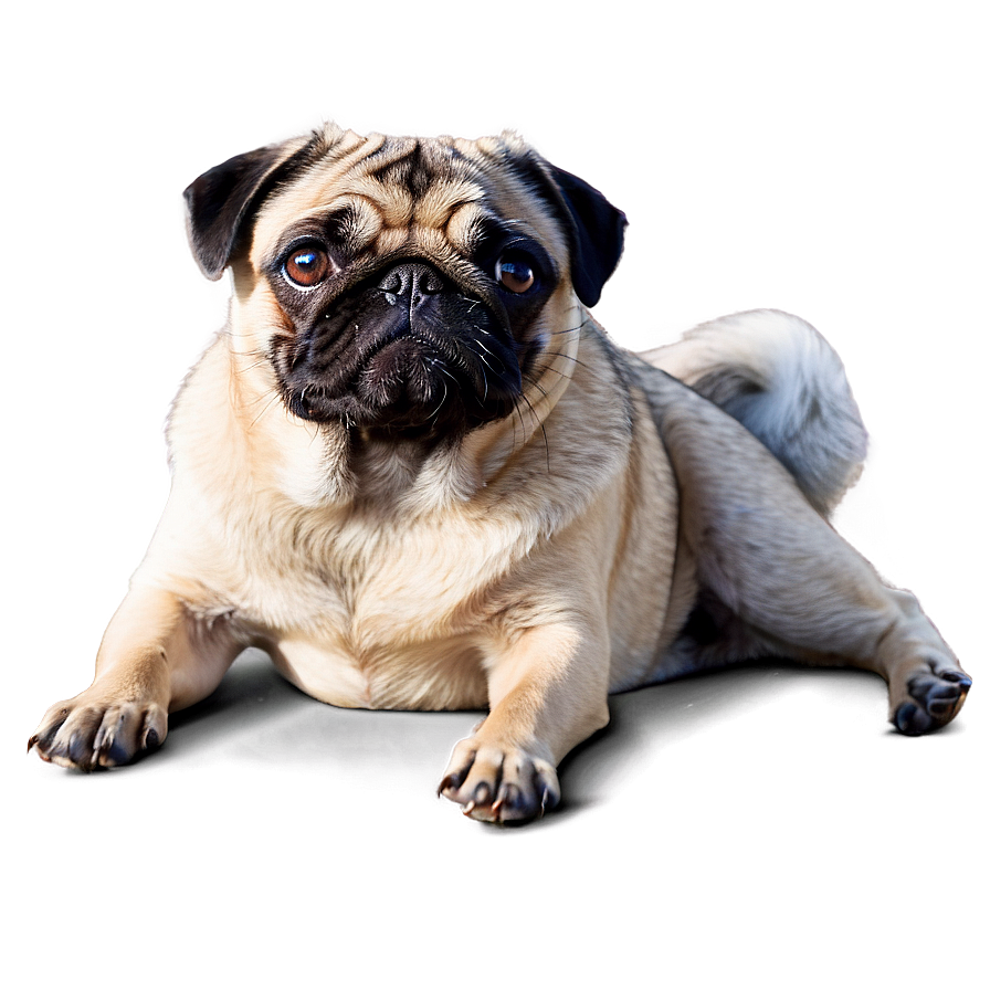 Pug On Beach Png 11