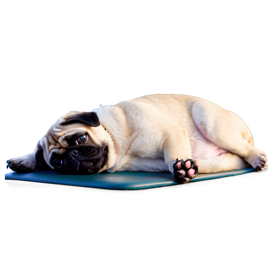 Pug Yoga Pose Png 05232024