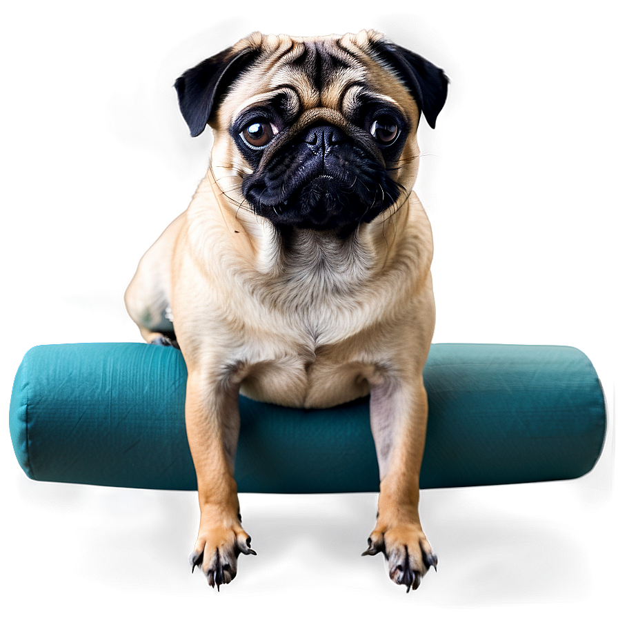 Pug Yoga Pose Png 05232024