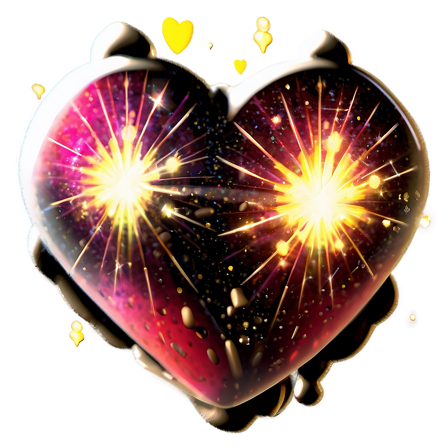 Pulsating Stardust Heart Png 64