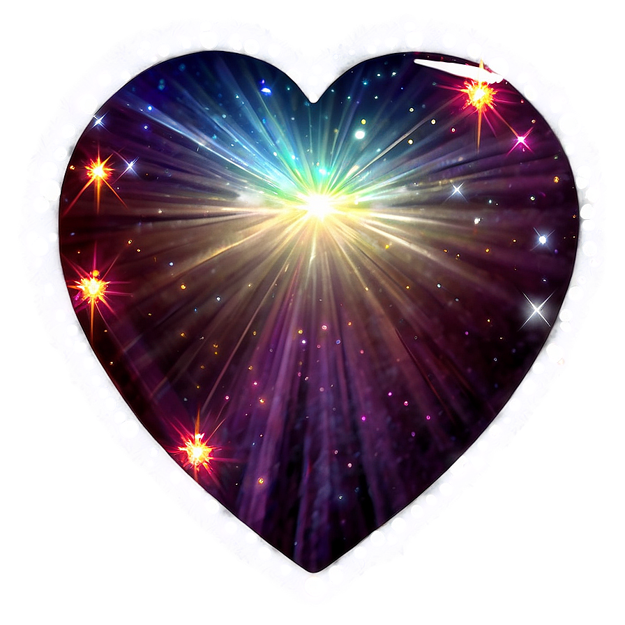 Pulsating Stardust Heart Png 83