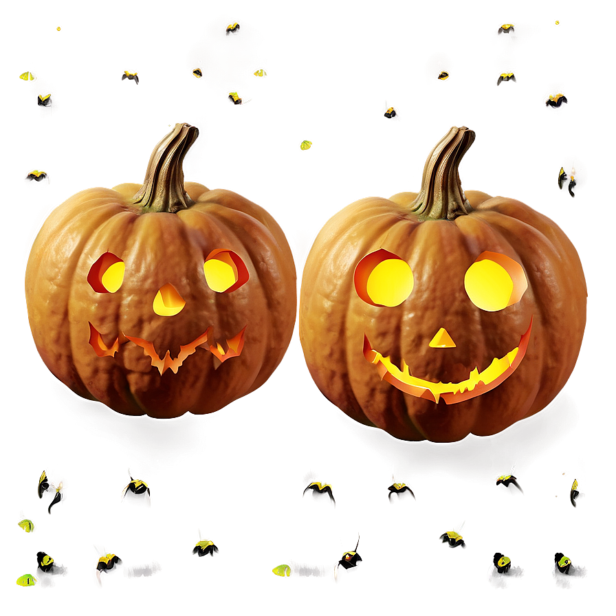 Pumpkin And Bats Png 19