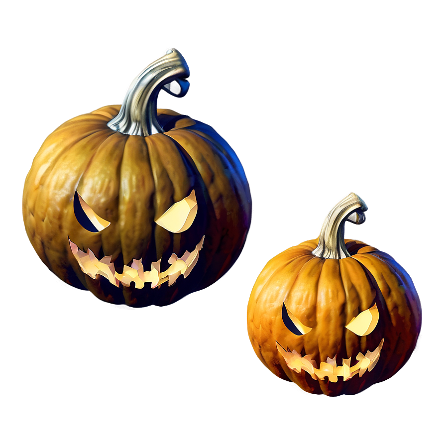 Pumpkin And Full Moon Png 8