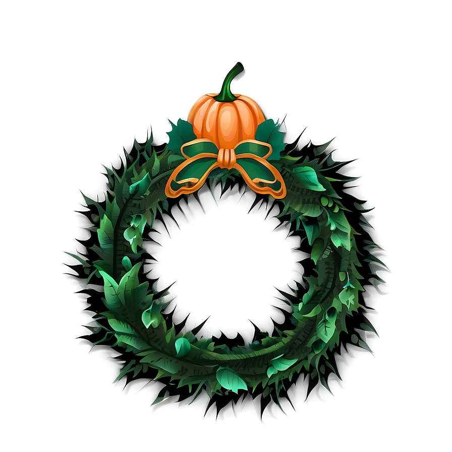 Pumpkin And Spice Wreath Png 49