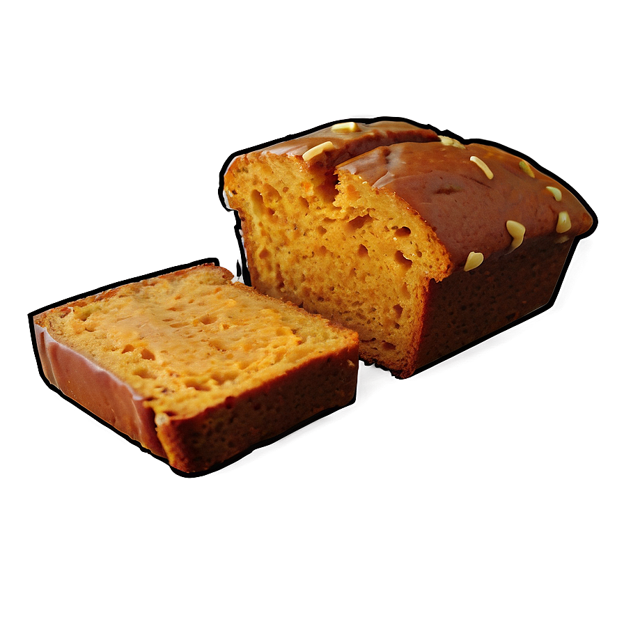 Pumpkin Bread Slice Png Sqo