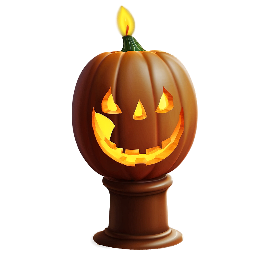 Pumpkin Head With Candle Png Gyv69