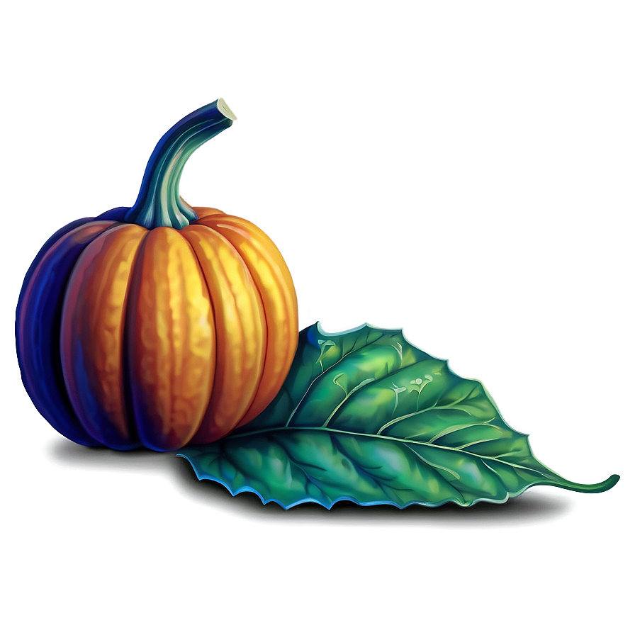 Pumpkin Leaves Clipart Png 46