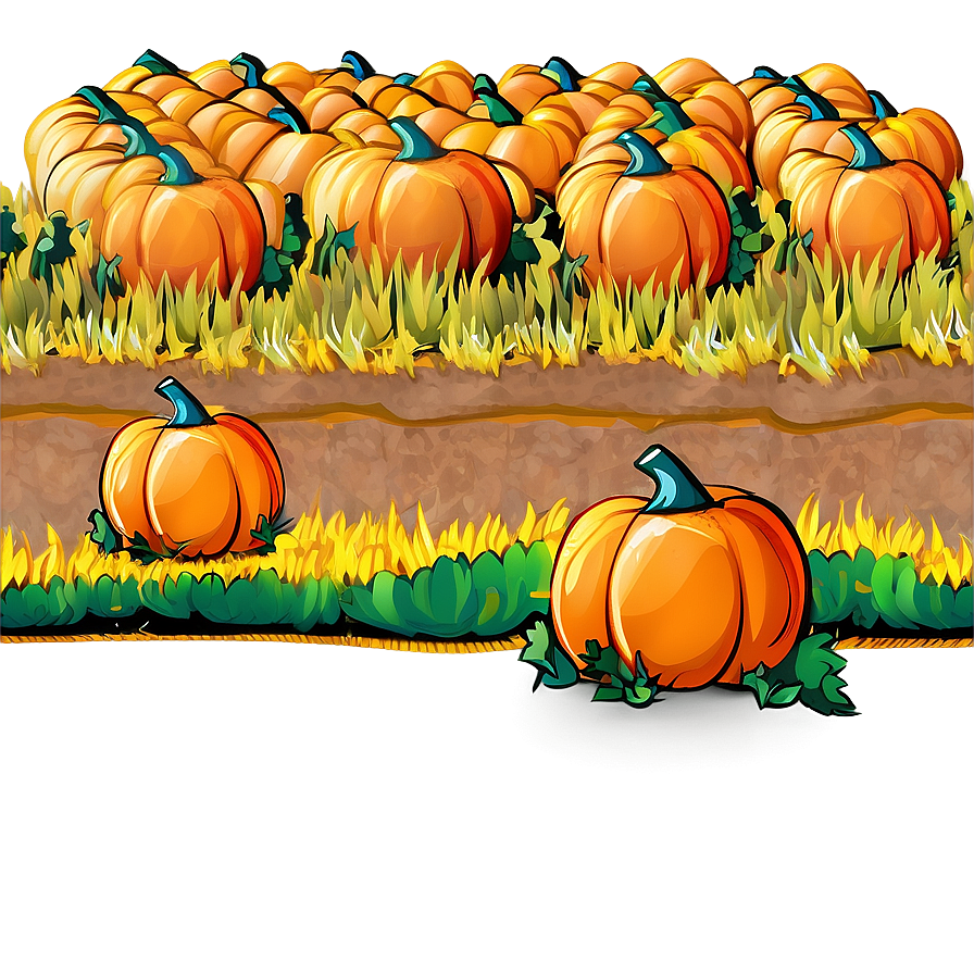 Pumpkin Patch Field Png 16