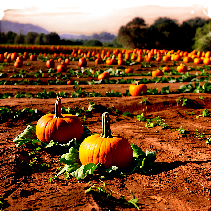 Pumpkin Patch On Farm Png 69