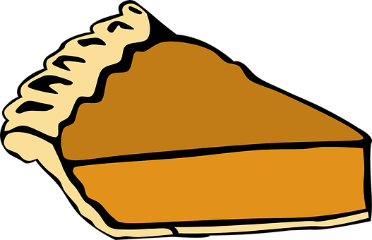 Pumpkin Pie Slice Graphic