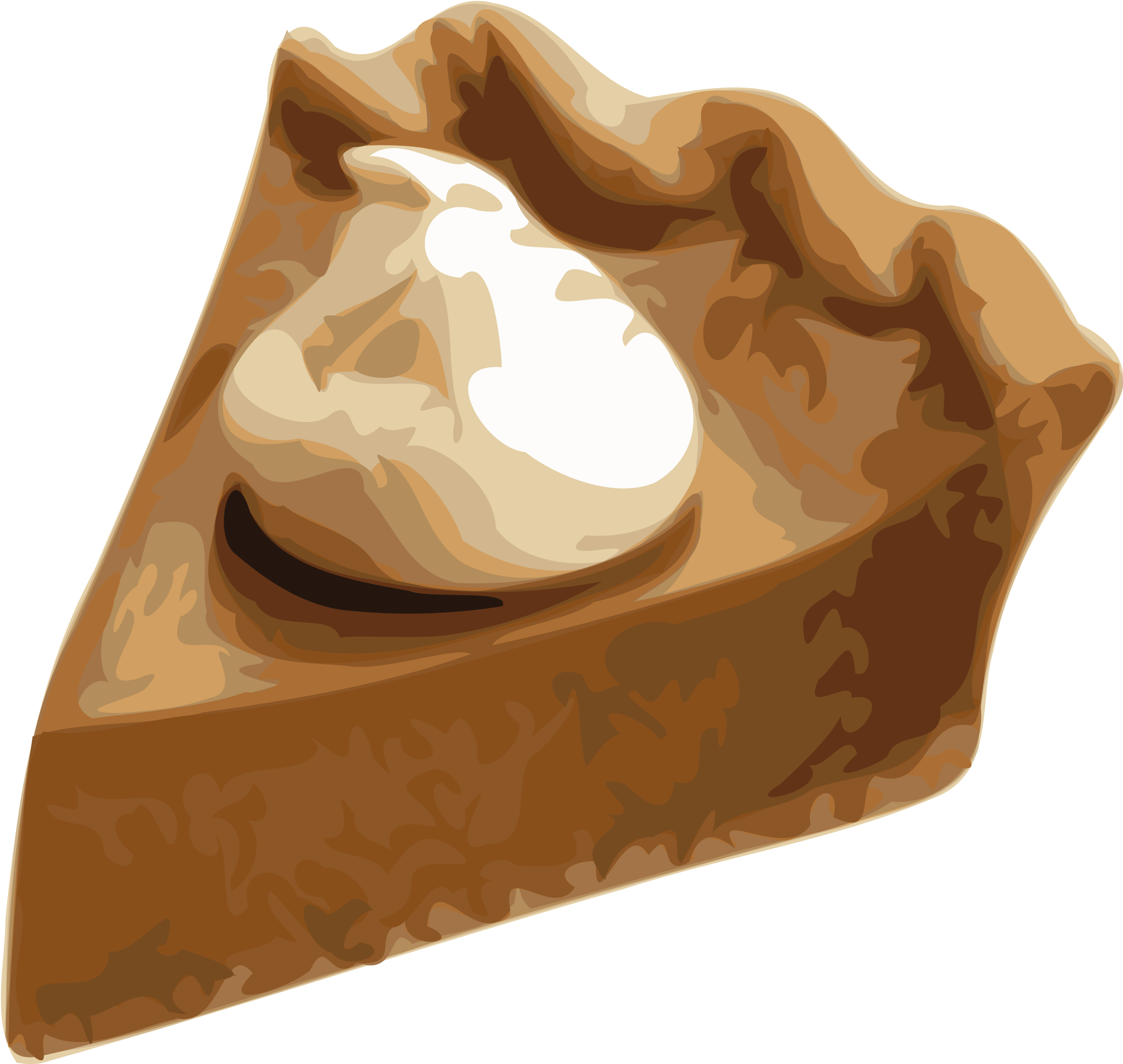 Pumpkin Pie Slice Illustration