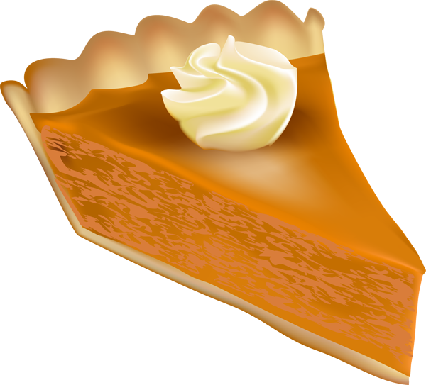 Pumpkin Pie Slice With Whipped Cream.png