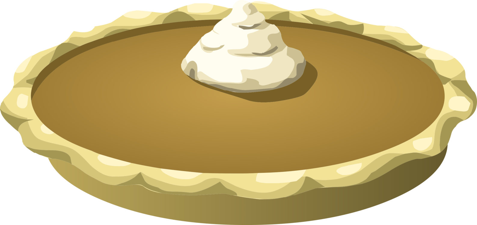 Pumpkin Pie With Whipped Cream Top