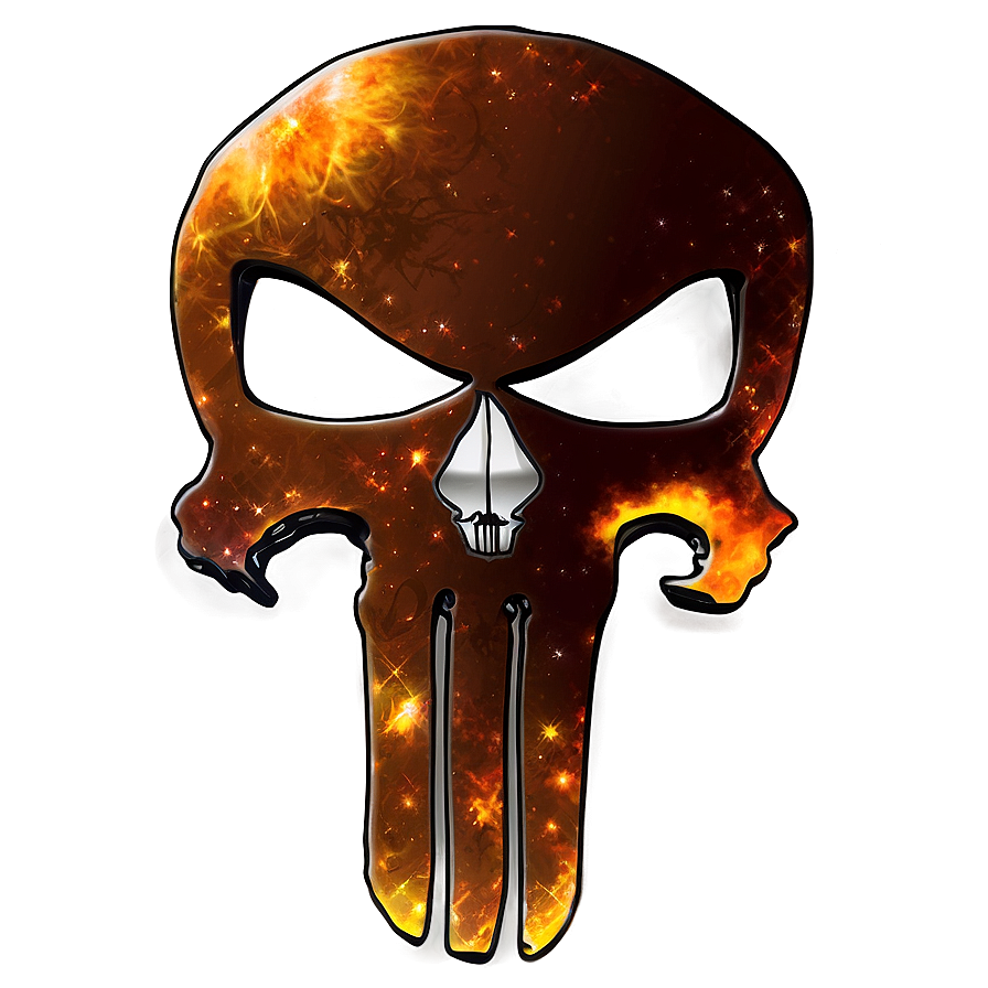 Punisher Skull In Space Png Biq