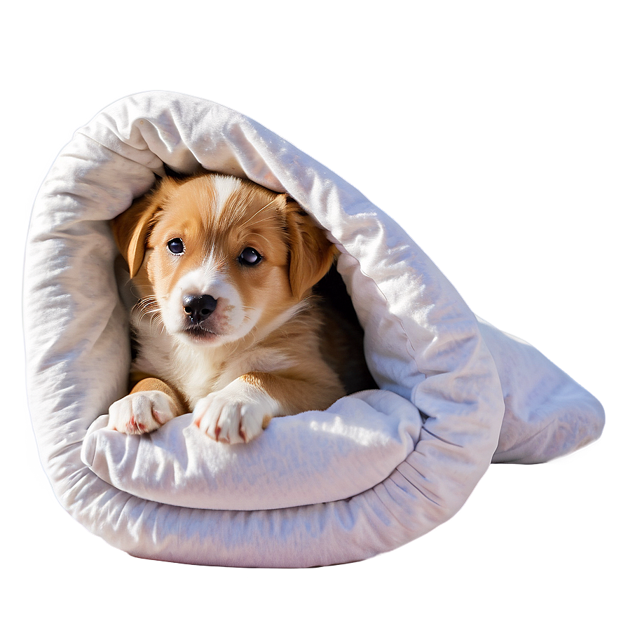 Puppy In Bed Png Opo53