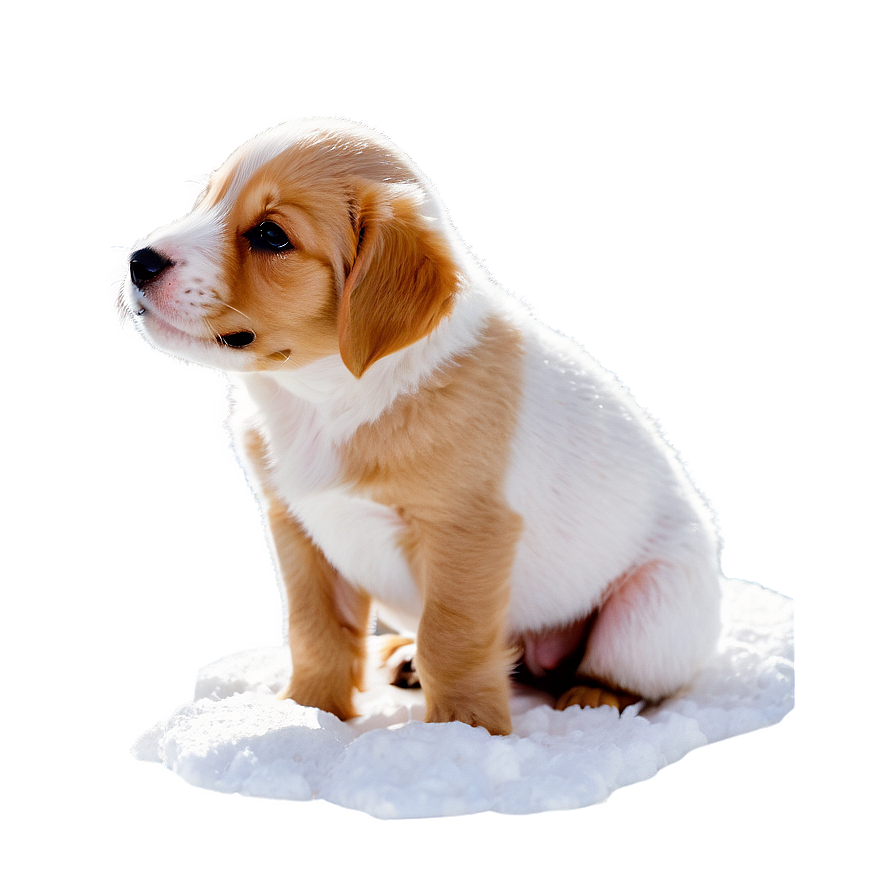 Puppy In Snow Png Amb33