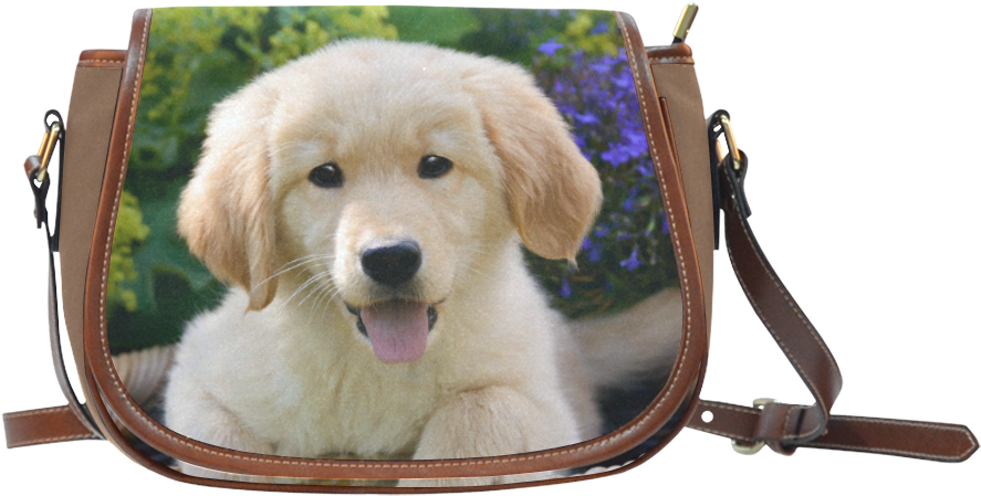 Puppy Print Crossbody Handbag