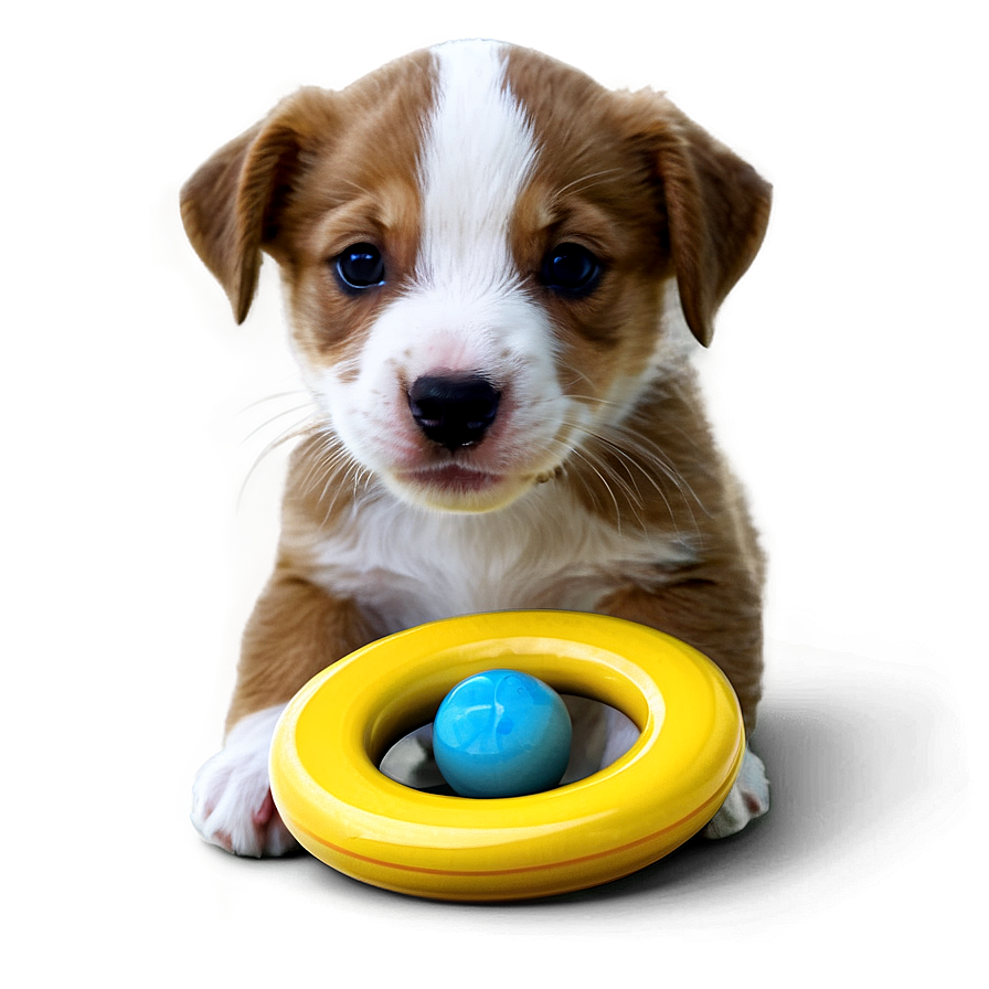 Puppy With Toy Png 05062024