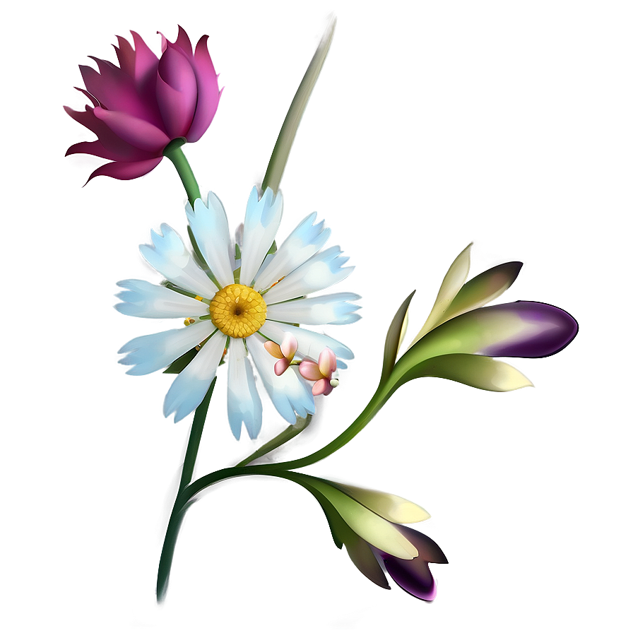 Pure Flower Illustration Png 24