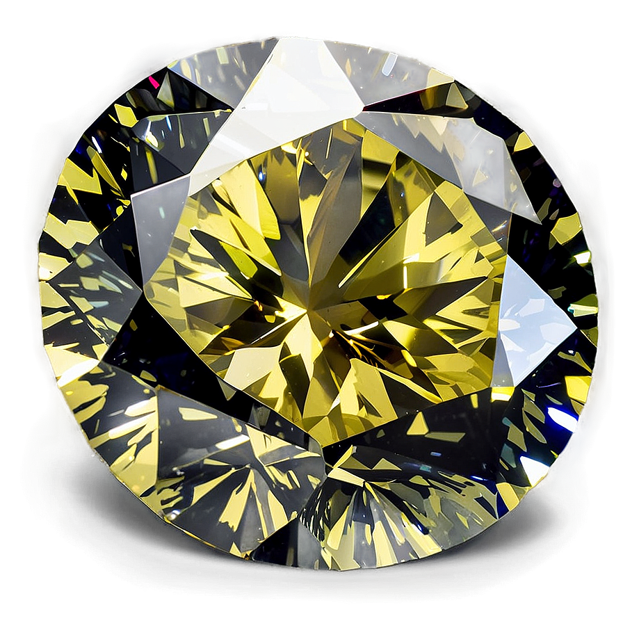 Pure Yellow Diamond Cut Png 06292024