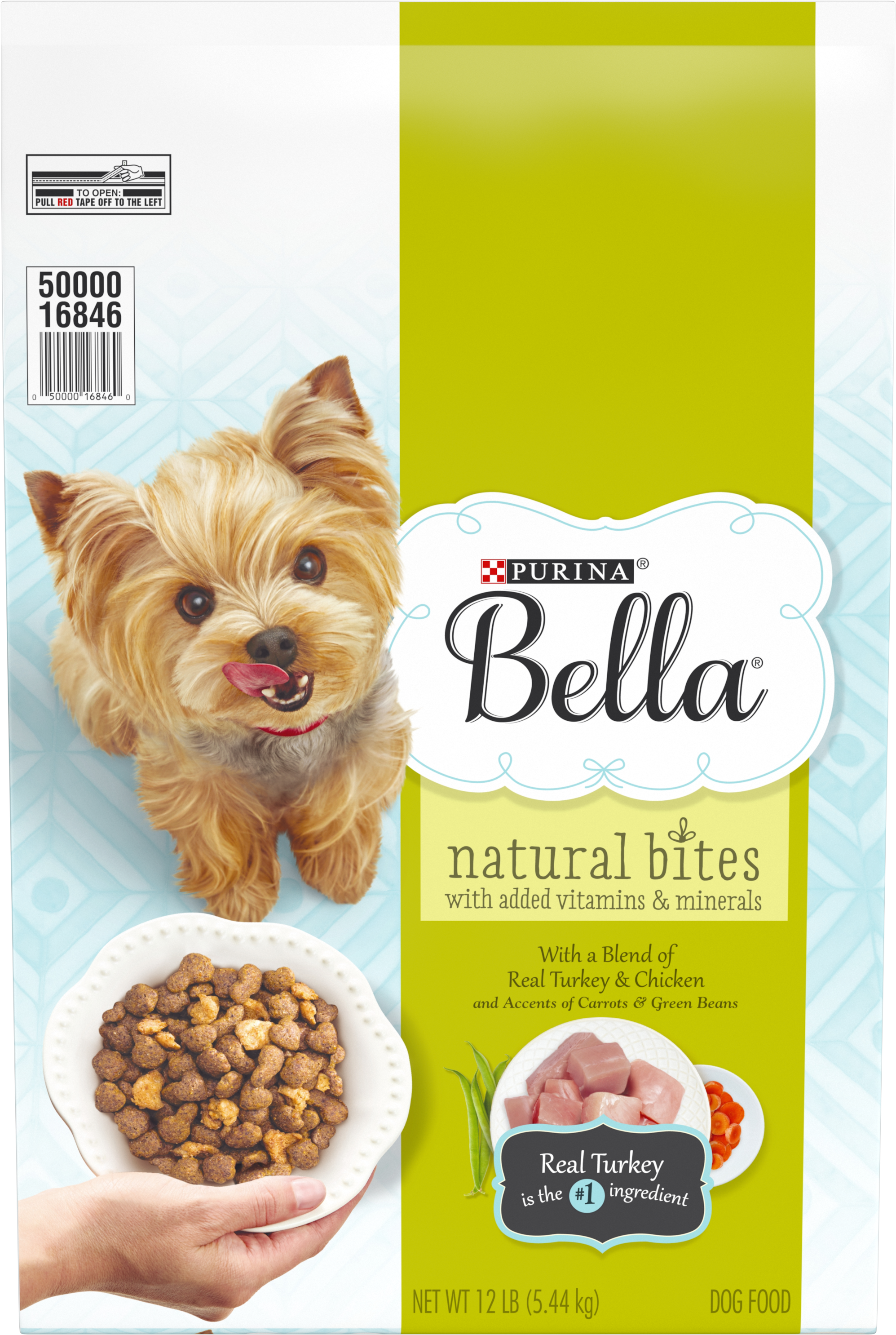 Purina Bella Natural Bites Dog Food Packaging