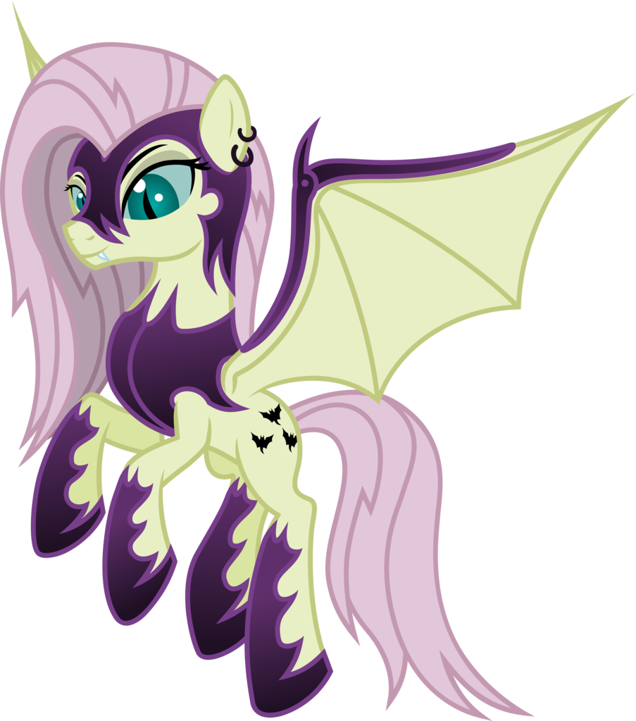 Purple Anime Pegasus Character