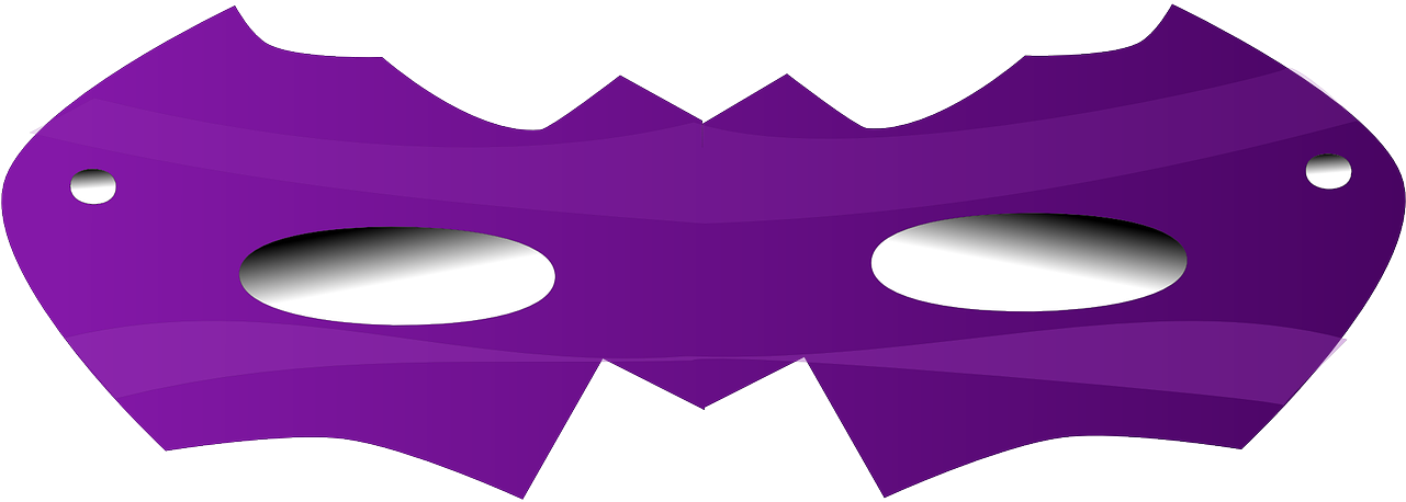 Purple Anonymous Mask Graphic